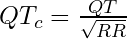QT_c = \frac{QT}{\sqrt{RR}}